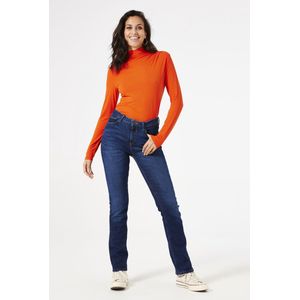 GARCIA - Longsleeve - Oranje - Viscose/Elastaan - Regular Fit