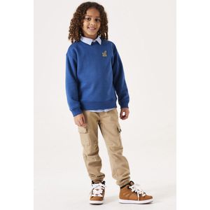 GARCIA - Sweater - Blauw - Katoen/Polyester - Lange Mouwen