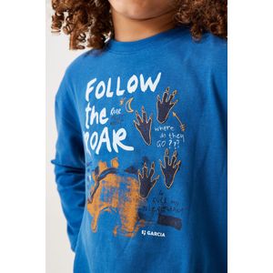 GARCIA - Longsleeve T-Shirt - Blauw - 100% Katoen