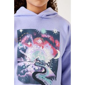 GARCIA Meisjes Chest print Sweater Paars Long mouw