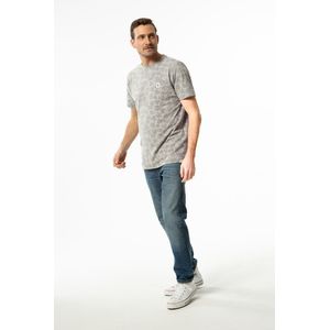 GARCIA - T-shirt - Groen - 100% Katoen - Allover Print