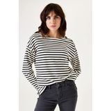 Garcia Sweatshirt mit Knopf-Detail an der Schulter