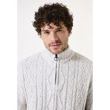 GARCIA - Gebreide Trui - Wit - Acryl Katoen Polyester Viscose Polyamide