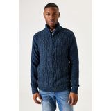 GARCIA Heren Trui Blauw Long mouw