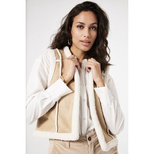 GARCIA - Gilet - Bruin - Suède - Met Teddy