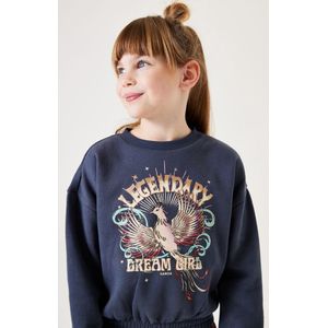 GARCIA - Hoodie - Blauw - Katoen/Polyester - Allover Print