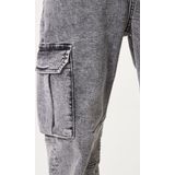 Jeans - Effen - Denim - Lang/maxi - Regular Pasvorm - Gevoerde Zoom/Rand