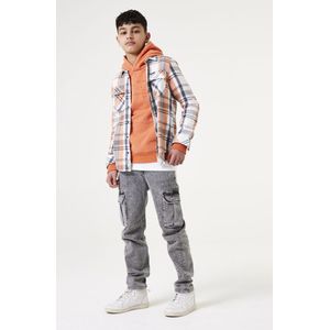 Jeans - Effen - Denim - Lang/maxi - Regular Pasvorm - Gevoerde Zoom/Rand