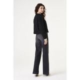 GARCIA - Tussenjack - Zwart - Tweed Jack met Patroon - Lange Mouwen