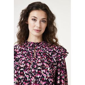 Garcia - Shirt - Roze - Viscose/Metaal - Langere Mouwen