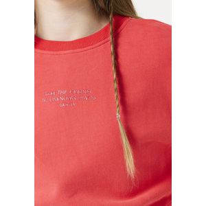 GARCIA Meisjes Text print Sweater Rood Long mouw