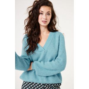 GARCIA Dames Trui Blauw Long mouw