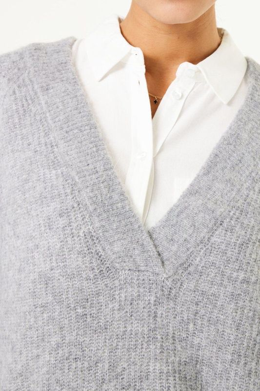 GARCIA Dames Trui Gray Long mouw