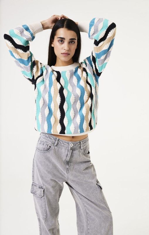 GARCIA Dames Trui Wit Long mouw