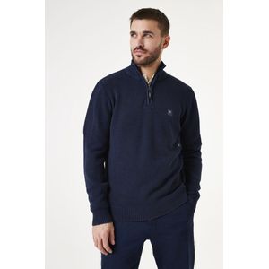 GARCIA - Gebreide Trui - Blauw - Katoen