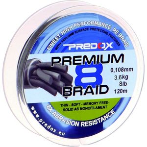 Predox Fusion Premium 8 Braid - Vislijn - Gevlochten vislijn - Diameter 0.153mm - Lengte 120m - Trekkracht 6.50 kg - Kleur Olive Green - Roofvis