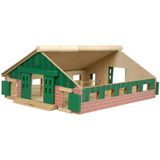 Kids Globe - Houten Koeienstal - Speelfigurenset - Schaal 1:87