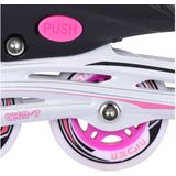 Street Rider Inlineskates Verstelbaar Maat 37-40 Roze/grijs