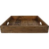 Gifts Amsterdam Vierkant Dienblad 40x40x8 Cm Hout Naturel