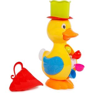 Van Manen Badeend Met Waterrad Junior 28 Cm Geel