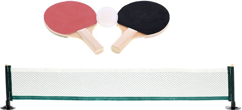 Gametime Tafeltennisset Mini 16 X 9 Cm Zwart/rood 4-delig