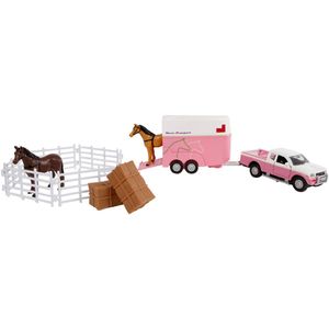 Kids Globe - Mitsubishi - Speelgoedvoertuig - Roze - Metaal