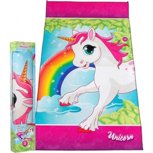 Unicorn Vloerkleed Eenhoorn Led Meisjes 72 X 120 Cm Polyester