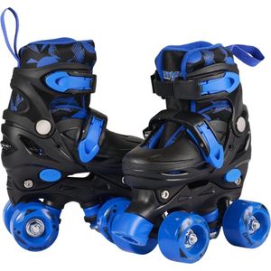 Champz Verstelbare Rolschaatsen Voor Kinderen - Hardboot - Zwart & Blauw - Maat 27-30 - ABEC 608Z - Skaten voor de Absolute Beginners