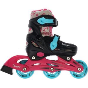 Champz Verstelbare Inline Skates voor Kinderen; Beginners Skeelers - Roze - Maat 26-29 - Hardboot - ABEC7