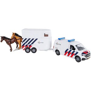 Politiebus met paardentrailer pull-back
