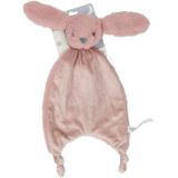 Mini Club knuffeldoekje konijn met knoopjes pluche Grijsgroen 38cm