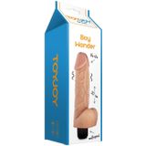 Vibrerende Dildo met Ballen en Eikel