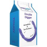 ToyJoy - Double Digger Dubbele Dildo Paars