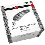 Dolce Piccante - Jewellery Striped Tail - S - Anal Toys Buttplugs Zilver