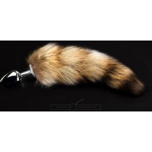 Dolce piccante - Jewellery Striped Tail - L - Anal Toys Buttplugs Zilver