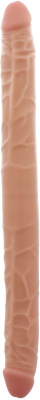 Dubbele Dildo met Realistische Look 40 CM - Huidskleur