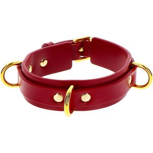 Taboom Bondage in Luxury halsband red 42,3 cm