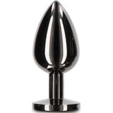 Buttplug With Diamond Jewel L - Zwart