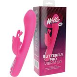 Willie Toys - Butterfly Pro Vibrator -  Lengte: 21,5 cm - 7 Vibratiepatronen - 5 Vibratiesnelheden