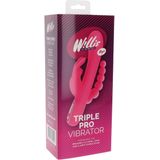 Willie Toys - Triple Pro Vibrator -  Lengte: 21,5 cm - 7 Vibratiepatronen - 5 Vibratiesnelheden