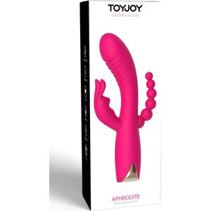 Triple vibrator (clitoraal, vaginaal en anaal) - Aphrodite