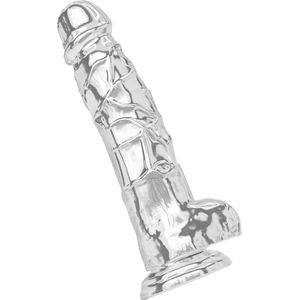 Clear Dildo W. Balls 8 Inch