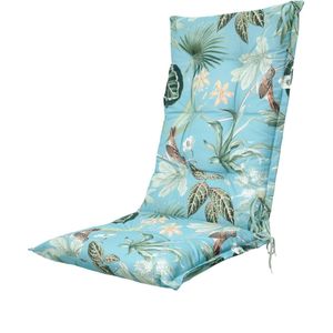 Tuinkussen hoge rug - Grasse aqua (waterafstotend)