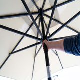 Madison Parasol Corsica 200x250 cm Grijs - Stijlvolle en functionele parasol