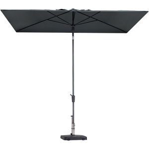 Mikros - Luxe Rechthoekige Parasol - Grijs - Polyester