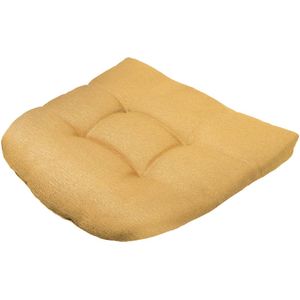 2 Stuks U-vormig Kussen Bank Rotan Stoelkussen Rieten Zitkussen Stoelkussen voor Binnen en Buiten Gebruik Terraskussen(Off-white