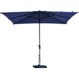 Parasol Syros Luxe Vierkant 280x280cm  - Saffier Blauw