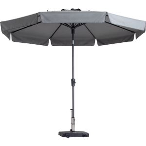 Madison Parasol Flores Luxe Rond 300 cm Lichtgrijs - Stijlvolle en Luxe Parasol