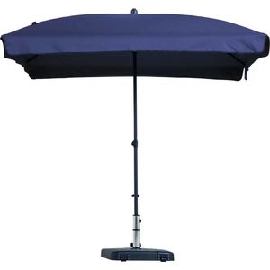 Patmos - De Luxe - Rechthoekige Parasol - Saffier Blauw - Polyester