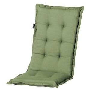 Madison - Tuinkussen - Hoge Rug - Groen - 123x50 - Materiaal 50% Katoen